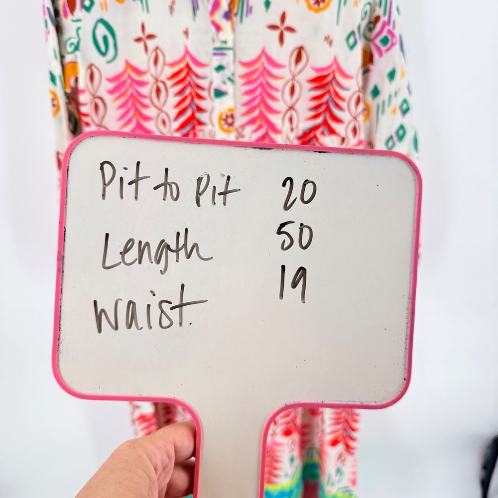 Zara NWT Floral Tropical Midi Dress Pink Large Summer Resortwear Boho Tiered - Picture 4 of 8